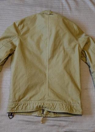 Фірмова бавовняна курточка пісочного кольору в стилі мілітарі superdry англія l.9 фото