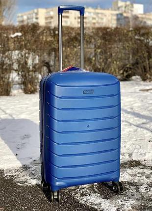 Дорожня валіза синій поліпопілен snowball