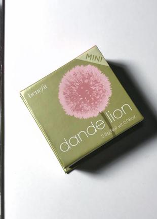 Рум’яна benefit dandelion baby-pink brightening blush 2,5г6 фото