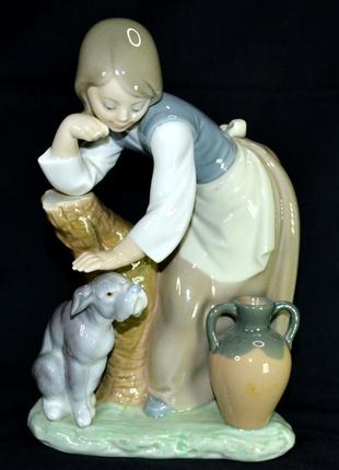 Статуэтка «девочка с собакой» lladro