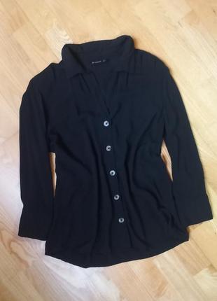В наличии черная блуза stradivarius/ блузка рубашка страдивариус / сорочка кофта / m /