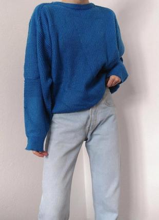 Вінтажний светр оверсайз джемпер пуловер реглан лонгслів кофта светр шерсть джемпер5 фото
