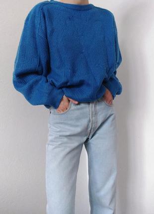 Вінтажний светр оверсайз джемпер пуловер реглан лонгслів кофта светр шерсть джемпер3 фото