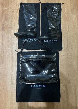 Чоботи лакові lanvin