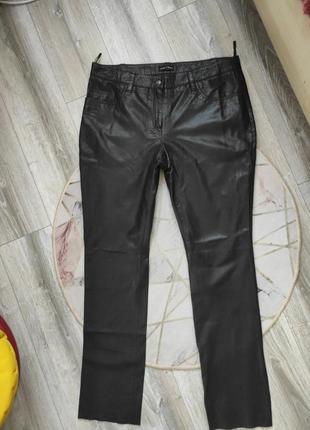 Кожаные штаны julia s roma, качество кожи мягусенькое. размер 46 (50-52) xl1 фото
