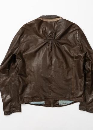 Gimo`s leather jacket чоловіча шкіряна куртка8 фото