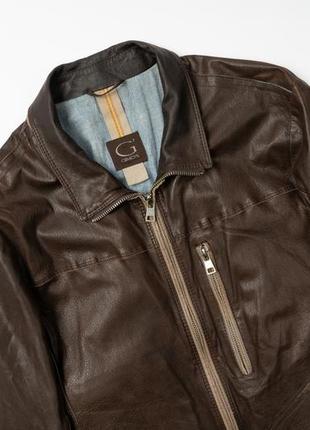 Gimo`s leather jacket чоловіча шкіряна куртка2 фото
