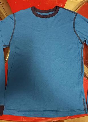 Janus шерстяная термо кофта реглан лонгслив мальчику 11-12-13л 146-152-158см 100% шерсть мериноса