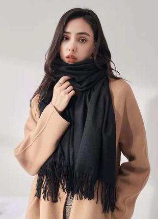Жіночий шарф однотонний з м'якої вовни sky virgin wool, 180x70 см