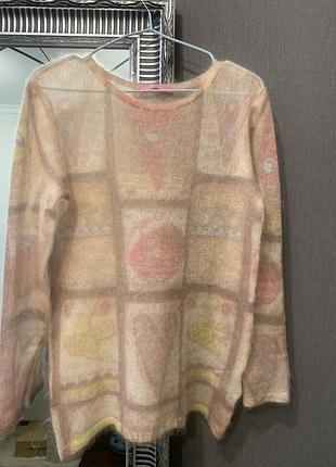 Невесомая кофточка в составе мохер / шерсть обмін