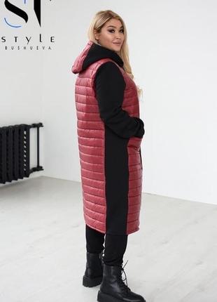 Куртка осень/зима длинная модная3 фото