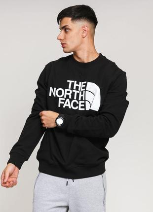 The north face standard crew mens sweatshirt tnf nf0a4m7wjk31 світшот кофта оригінал реглан чорний s1 фото