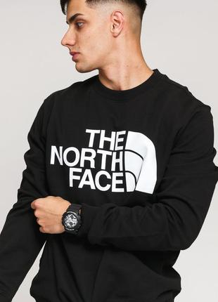 The north face standard crew mens sweatshirt tnf nf0a4m7wjk31 світшот кофта оригінал реглан чорний s2 фото