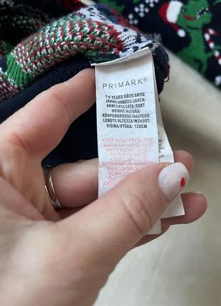 Новорічний светр на хлопчика , різдвяний светр від primark рр 8/10 років3 фото