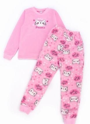 Флісова піжама з котиками, пижама флисовая, флис2 фото