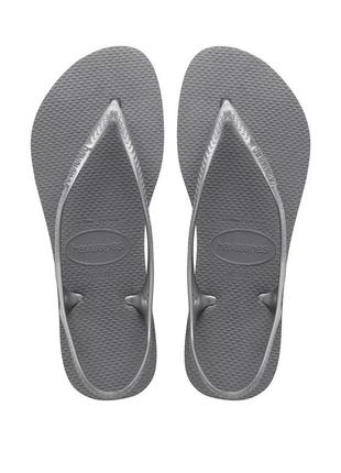 Сандалі сріблясті havaianas