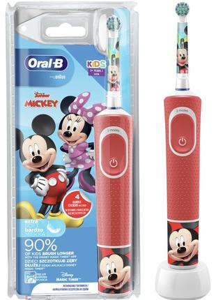 Снова в наличии🔥🔥🔥 детская электрическая зубная щетка oral-b d100-413-2k-mickey1 фото