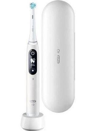 Электрическая зубная щетка braun oral-b io series 6 iom6-1a6-1k-white белая2 фото