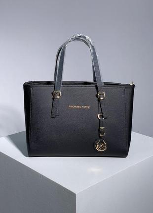 Жіноча велика  чорна  сумка з ручками michael kors 🆕 містка  сумка