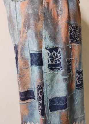 Шарф валяный из шерсти мериноса, ручной работы.2 фото
