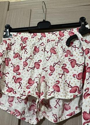 Пижама с фламинго вискоза4 фото