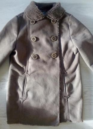 Эко-дубленка zara 5-7 лет.