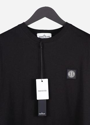 Мужская футболка stone island black original.4 фото