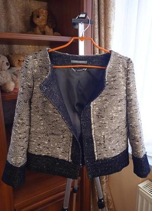 Alberta ferretti оригінал люкс сегмент вкорочений блейзер жакет піджак твідовий