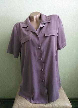 Рубашка мокрый шелк. блуза. пиджак. жакет. кардиган. грязный фиолетовый, пыльный сиреневый.