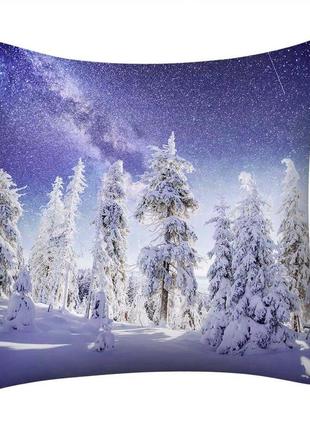 Наволочка декоративная "зимний лес"