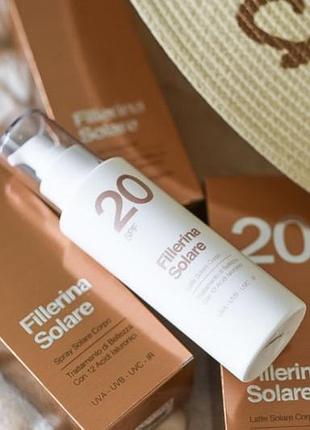 Сонцезахисне молочко для тіла spf20 fillerina