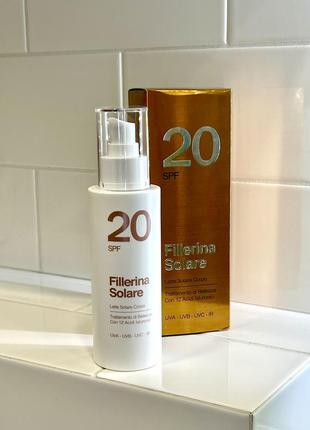 Сонцезахисне молочко для тіла spf20 fillerina2 фото