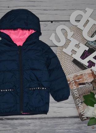 6 - 9 м 74 см года фирменная демисезонная легкая утепленная куртка стеганая пуховик девочке