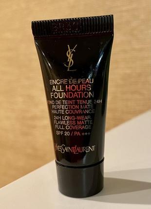 Ysl encre de peau all hours foundation стійкий тональний крем spf 203 фото