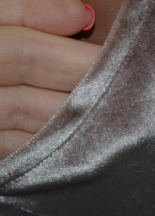 М / 28 шикарна оксамитова міні сукня сарафан платя кольору беж pull&bear8 фото