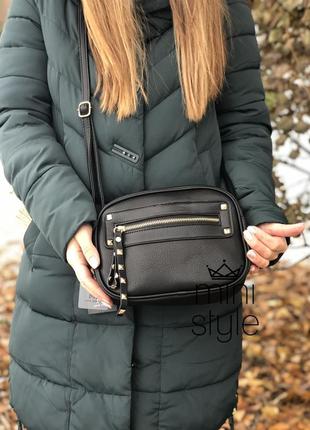 Сумка на длинной ручке cross-body сумочка трендовая и стильная кроссбоди1 фото