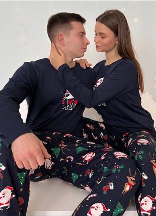 Парні піжами для чоловіка і жінки-фемелі лук.