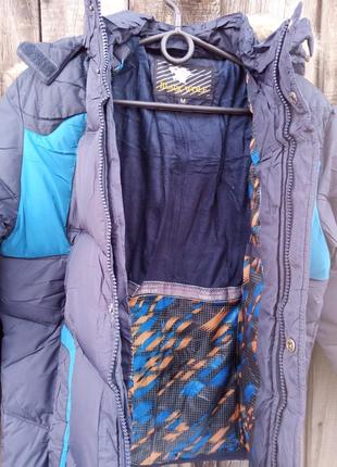 Куртка зимняя подросток. для мальчика 128-134 - 140-146-152-1583 фото