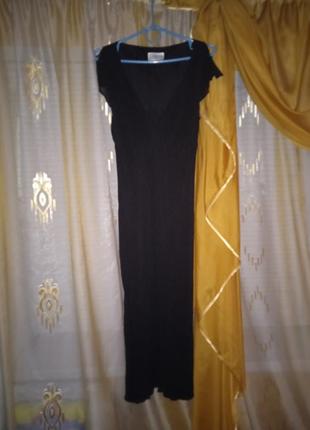Класичне вечірнє плаття 👗 міді 100% silk2 фото