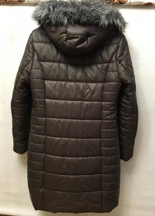 Пальто, пуховик, зимний, куртка, болоневое, размер наш 48-50, женское2 фото