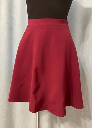 Юбка бордовая