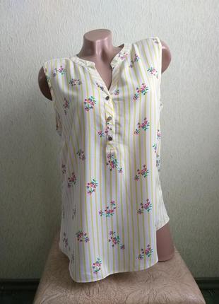 Рубашка в цветочек. футболка с удлиненной спинкой. блуза. туника. батник. молочный, желтый, розовый.