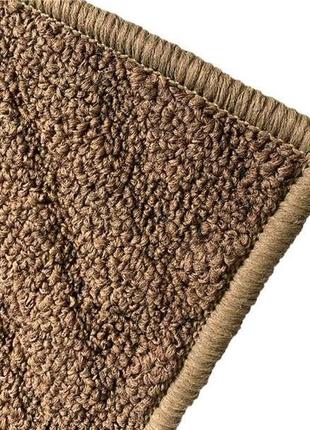 Набір килимків для ванної кімнати little 44x70+44x40 см коричневий антиковзкий, міцний, легкий у догляді2 фото