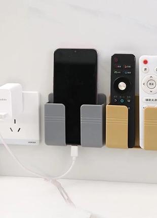 Настінний тримач для мобільного телефону.підвісний органайзер для пульта на стіну