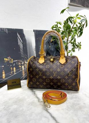 Женская сумка шопер на длиной ручке в стиле louis vuitton