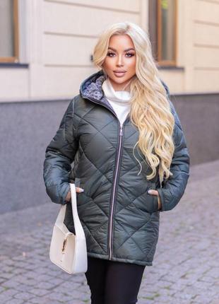 Стьогана зимова куртка марсала 790в