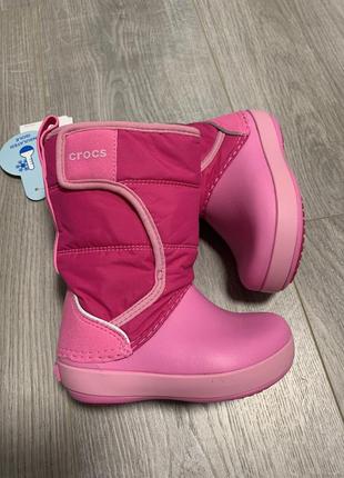 Зимние детские сапоги crocs lodgepoint с6-с9