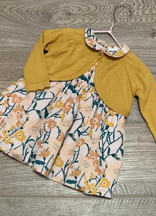 Костюм сукня з кофтинкою/болеро next на 3-6 міс/68 см/8 кг