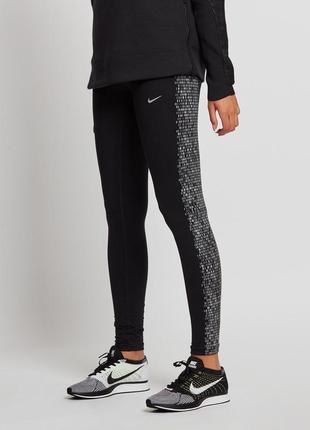 Женские лосины леггинсы тайтсы nike wmns pwr epic run fish tight1 фото