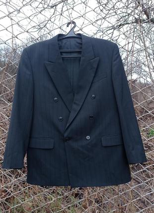 Поджвк жакет смокинг черный пиджак винтаж licona6 фото